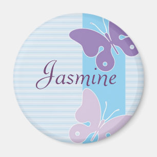 Personalisierter Name Magnet - Schmetterlinge