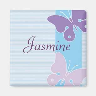 Personalisierter Name Magnet - Schmetterlinge