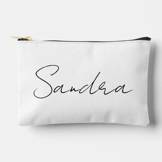 Personalisierter Name Makeup Bag, kundenspezifisch Zubehörtasche (Vorderseite)