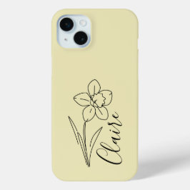 Personalisierter Name März daffodia Geburtsname Bl Case-Mate iPhone Hülle