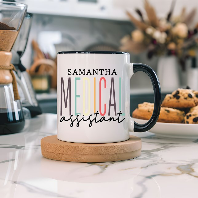 Personalisierter Name Medizinische Assistenzärztli Verwandlungstasse (custom name medical assistant, medical professional gift, medical assistant gift, healthcare mug)