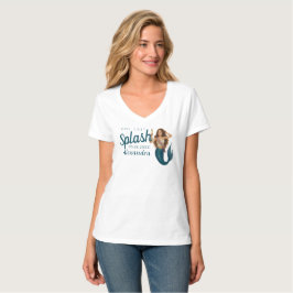 Personalisierter Name Mermaid Bachelorette T-Shirt