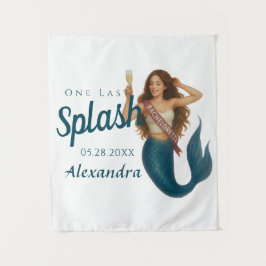 Personalisierter Name Mermaid Bachelorette Wandteppich