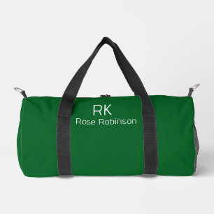 Personalisierter Name Minimal Klassisch Elegant Gr Duffle Bag