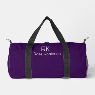 Personalisierter Name Minimal Klassisches Elegante Duffle Bag