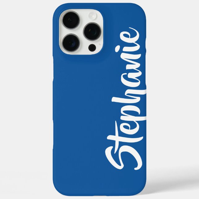 Personalisierter Name Minimalistisch Schlicht wähl Case-Mate iPhone Hülle (Rückseite)