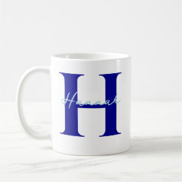 Personalisierter Name mit Anfangsgeschenk für ihn Kaffeetasse