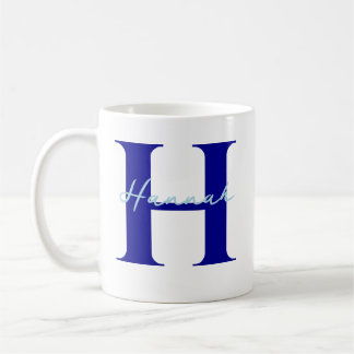 Personalisierter Name mit Anfangsgeschenk für ihn Kaffeetasse