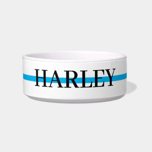 Personalisierter Name mit Navy Blue Paw Napf