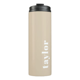 Personalisierter Name modern einfach und modern Thermosbecher