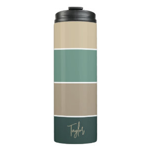 Personalisierter Name modern, einfach und trendy Thermosbecher