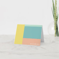 Personalisierter Name Moderne Pastel Geometric Sti