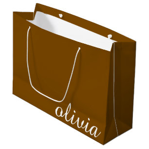 Personalisierter Name Moderner Minimaler Luxus Bra Große Geschenktüte