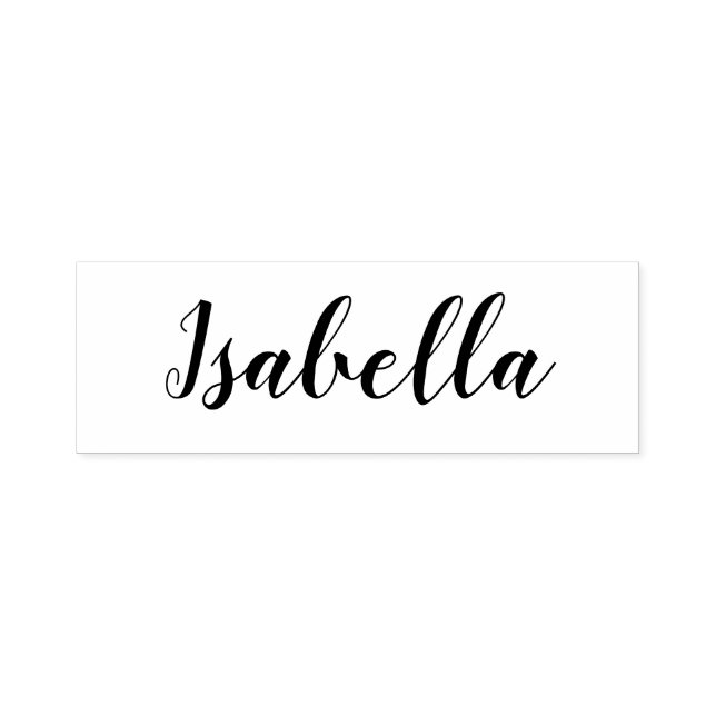 Personalisierter Name Modernes, elegantes Skript Permastempel (Design)