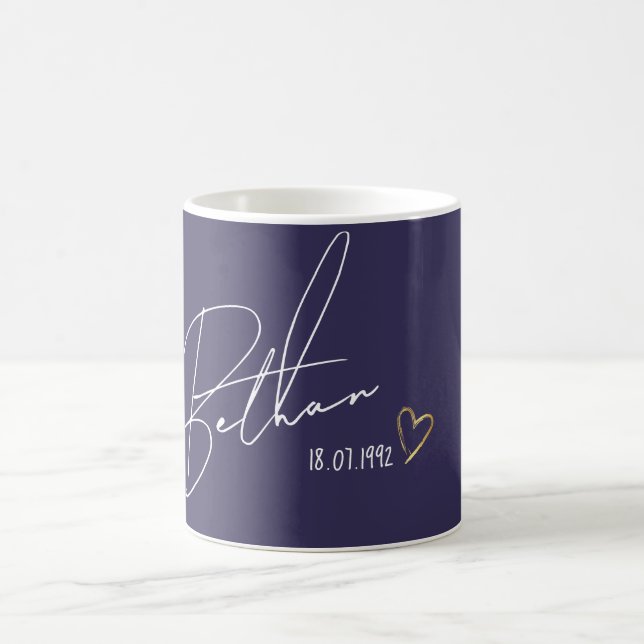 Personalisierter Name Modernes Geschenk Kaffeetasse (Mittel)