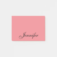 Personalisierter Name Modernes Skript Korn Pink