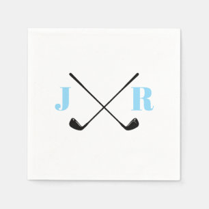 Personalisierter Name Monogram Golf Club Serviette