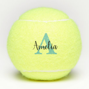 Personalisierter Name Monogram Tennball Tennisbälle