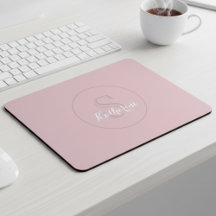 Personalisierter Name Monogramm Dusty Rose