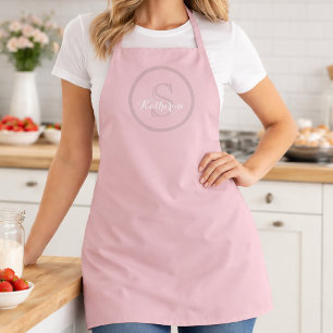 Personalisierter Name Monogramm Dusty Rose Schürze
