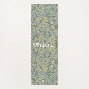 Personalisierter Name Morris Foliage Muster Yoga M Yogamatte