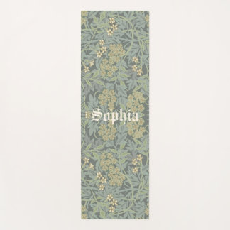 Personalisierter Name Morris Foliage Muster Yoga M Yogamatte