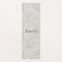 Personalisierter Name Morris Foliage Muster Yoga M