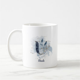 Personalisierter Name  Name Anfangsbuchstabe U Kaffeetasse
