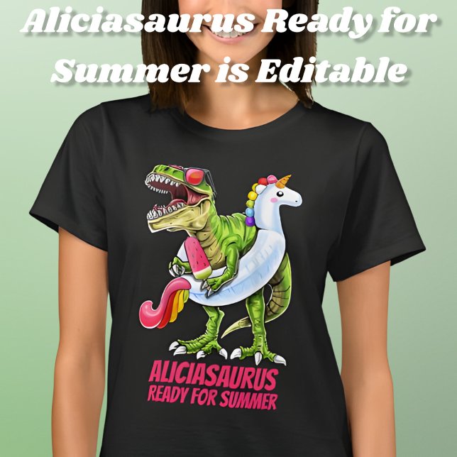 Personalisierter Name NamoSaurus Cool T-Rex T-Shirt (Von Creator hochgeladen)