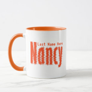 Personalisierter Name "Nancy" in Pixeln Tasse