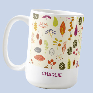 Personalisierter Name Naturwald Kaffeetasse