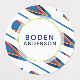 Personalisierter Name Naurus Wasserdichtezeichen Etiketten