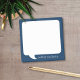 Personalisierter Name: Navy Blue and White Talk Bu Post-it Klebezettel (Talk Bubble Post-It Note personalized with your name. Available in several colors. )
