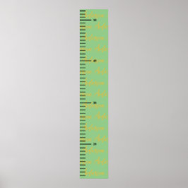 Personalisierter Name Niedlich Baby Boy Growth Cha Poster