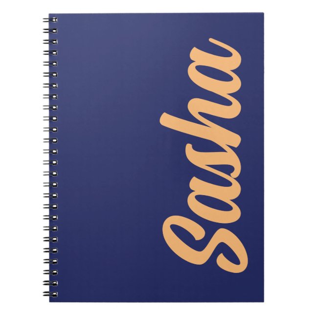 Personalisierter Name Notebook Writing Journal Notizblock (Vorderseite)