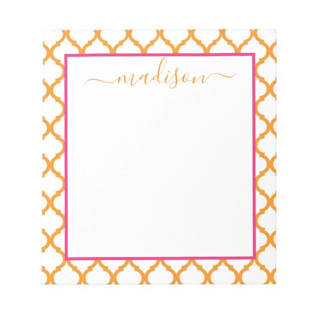 Personalisierter Name Notepad Notizblock (Vorderseite)