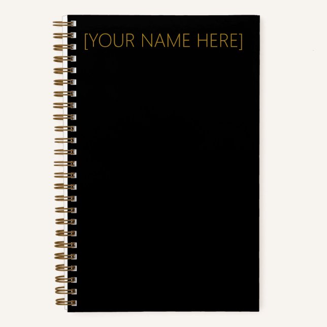 Personalisierter Name oder Monogram-Notebook Notizbuch (Vorderseite)