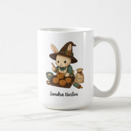 Personalisierter Name oder Text mit Bunny Bakery Kaffeetasse