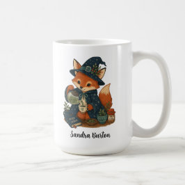Personalisierter Name oder Text mit Fuchs-Tee  Kaffeetasse