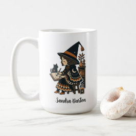 Personalisierter Name oder Text mit Hexenstudium Kaffeetasse