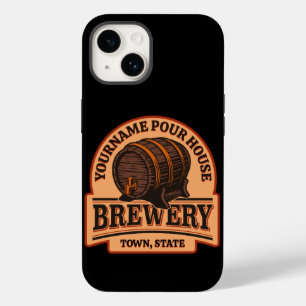 Personalisierter NAME Old Oak Barrel Bierbrauerei Case-Mate iPhone 14 Hülle
