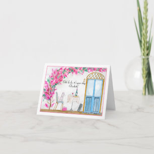 Personalisierter Name Ooh La Poodle Paris Geburtst Karte