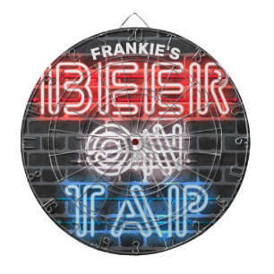 Personalisierter Name Patriotic Beer Sign Brauerei Dartscheibe