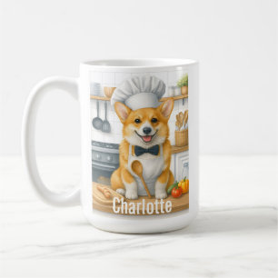 Personalisierter Name Pembroke Welsh Corgi Hund Ko Kaffeetasse