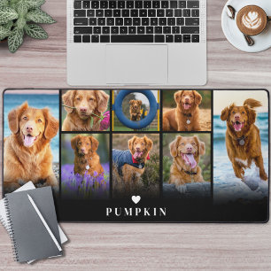 Personalisierter Name Pet Foto Collage Schreibtischunterlage