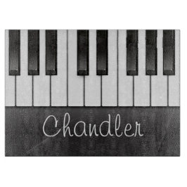 Personalisierter NAME Pianist Klavier Keys Musikle Schneidebrett