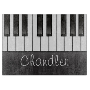 Personalisierter NAME Pianist Klavier Keys Musikle Schneidebrett