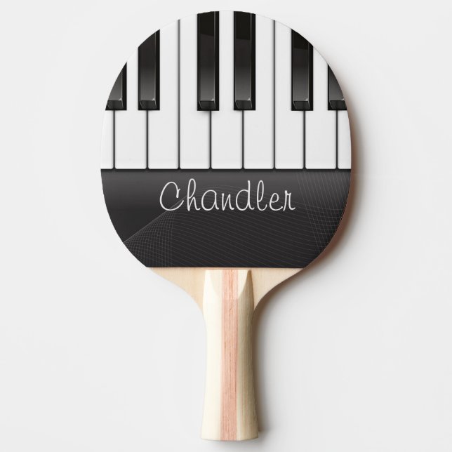 Personalisierter NAME Pianist Klavier Keys Musikle Tischtennis Schläger (Vorderseite)