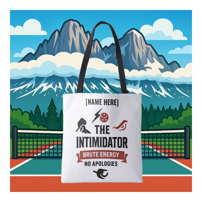 Personalisierter Name Pickleball Intimidator (PICKLEBALL PERSONALIZED NAME TOTE BAG)