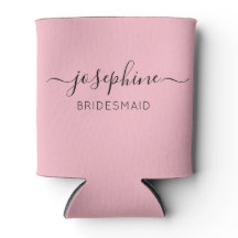 Personalisierter Name Pink Bridesmaid